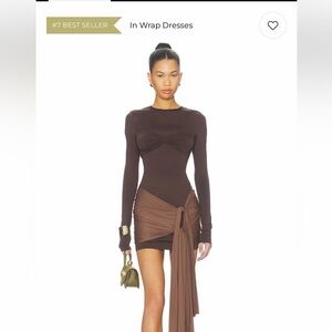 Lioness Midnight Mini Dress in Chocolate size small